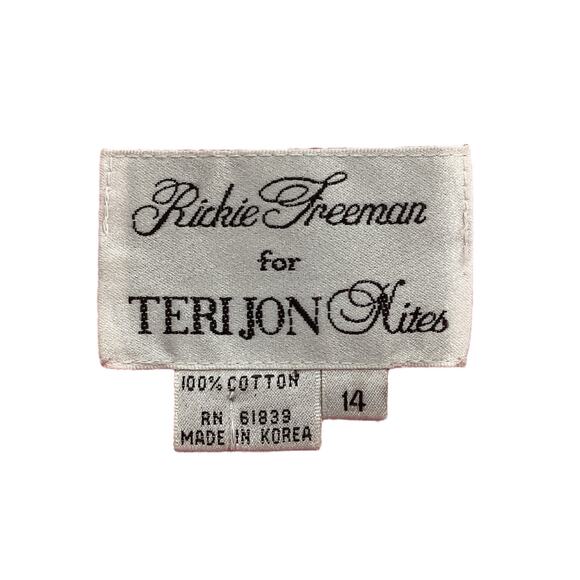 VTG Rickie Freeman For Teri Jon Suit Set Women’s SZ 14 Blazer+Skirt Pink & Black - Picture 7 of 8